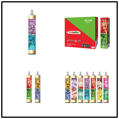 Full Led Glow 2.5ohm Disposable Electronic Cigarette 2600 Puffs 2 in 1 Flavored